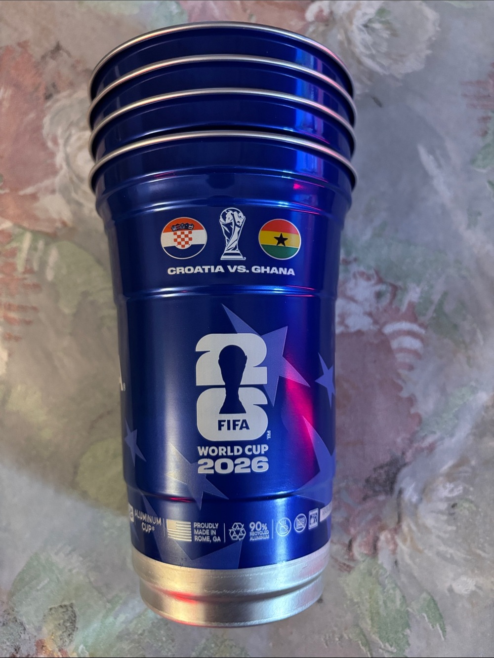 Michelob ULTRA FIFA World Cup 2026 Blue Aluminum Cups